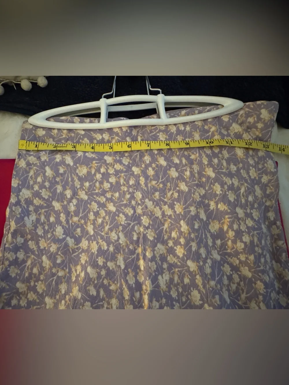 Blush Lavender Floral Midi Skirt